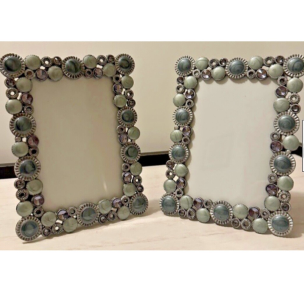 Shoreline Themed  4” x 6” Jeweled Frame Set